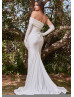 Ivory Jersey Fashion Wedding Dress